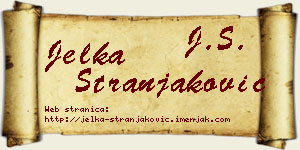Jelka Stranjaković vizit kartica